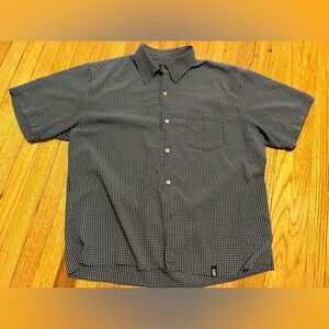 Vintage Guess Shirt Men's Large Crinkle Texture Plaid Button Down